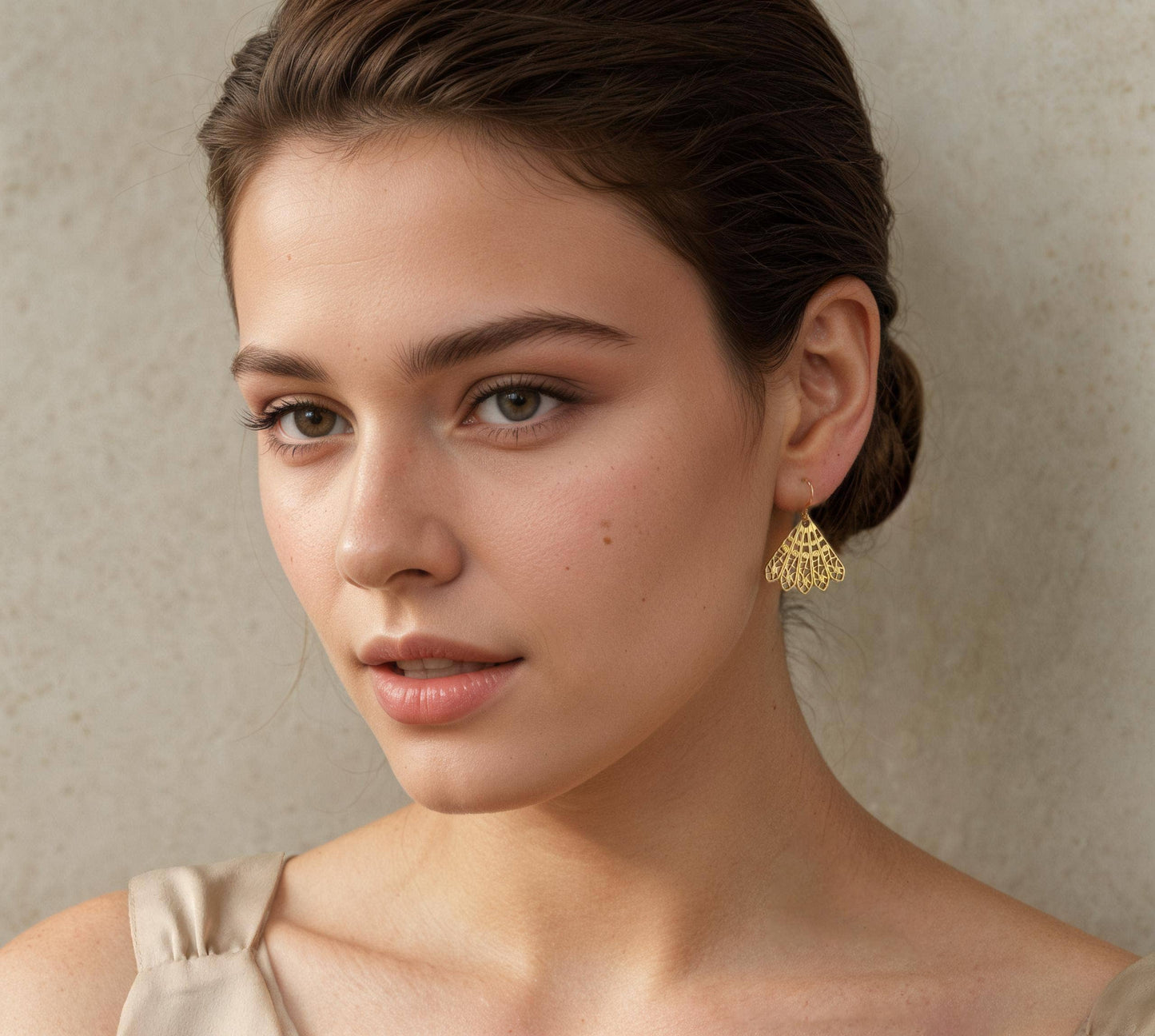 Boucles d'oreilles éventail mandala
