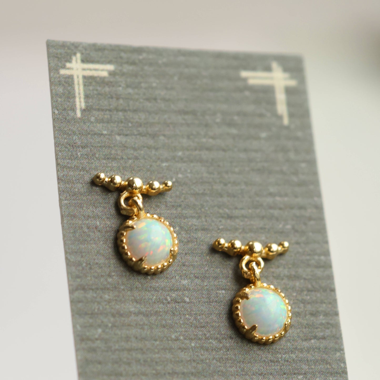 Delicate Opal Earrings