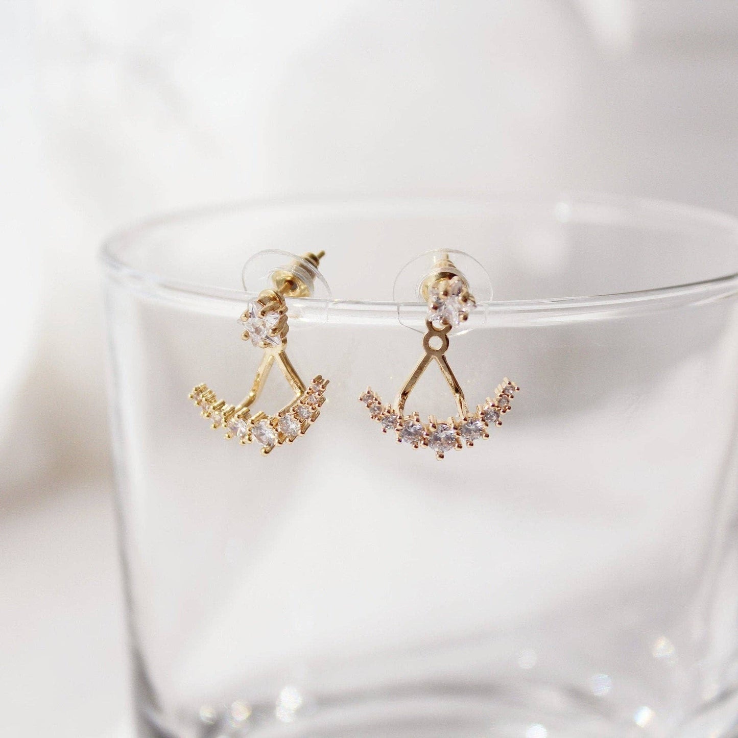 Kristall Ohrringe Polarstern