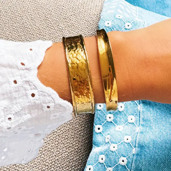 Bracelet jonc martelé