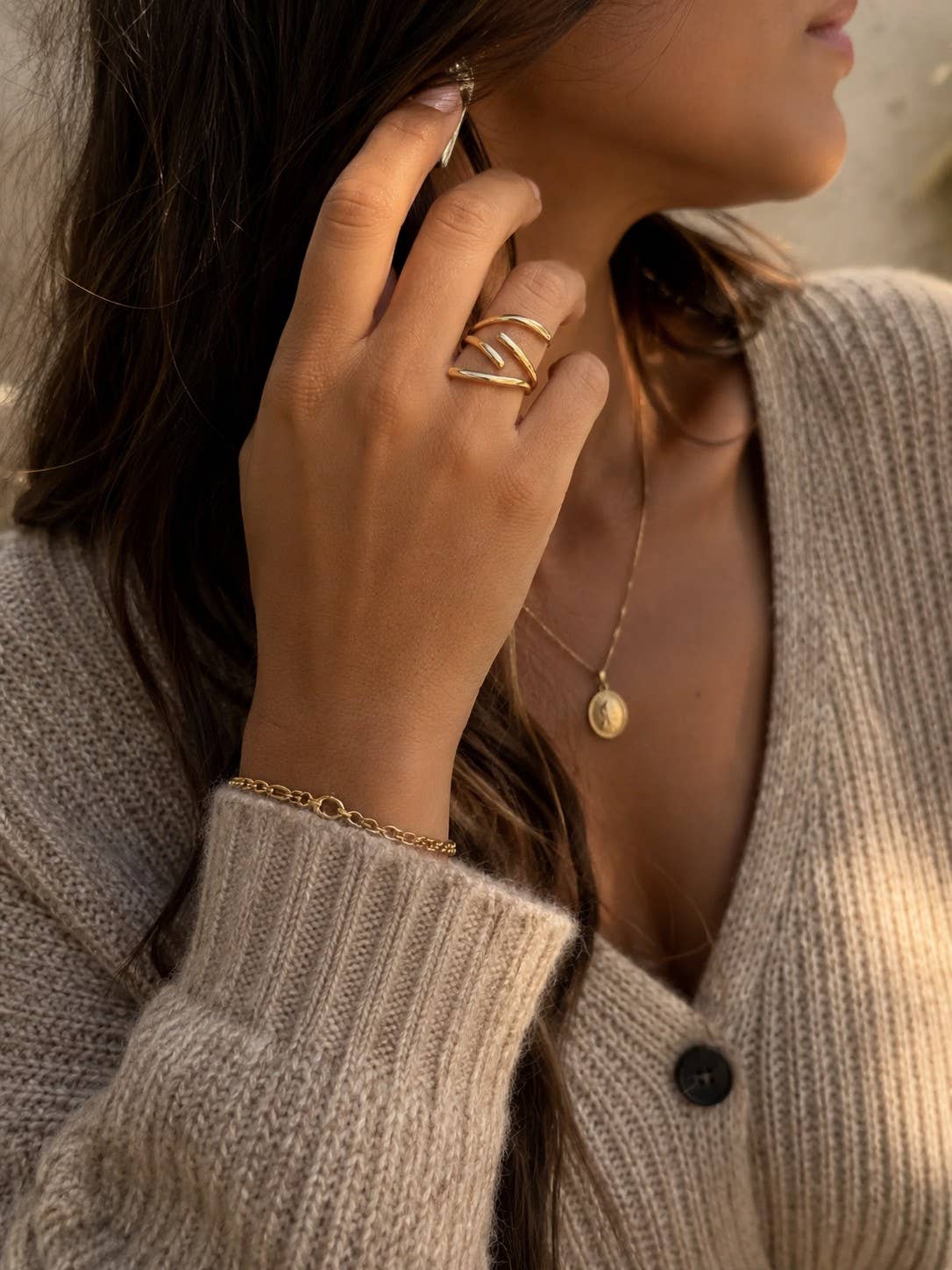 Moderner, verstellbarer Ring
