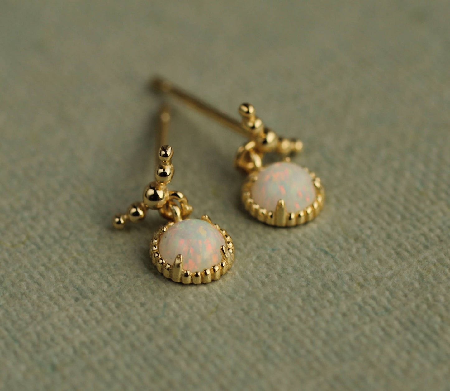 Delicate Opal Earrings