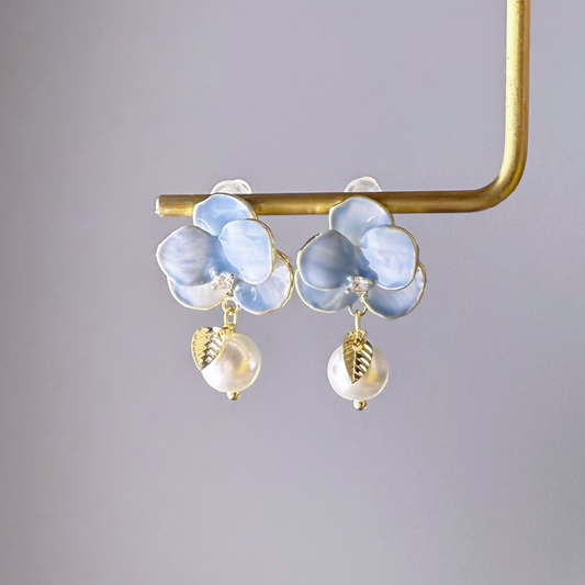Pansy earrings