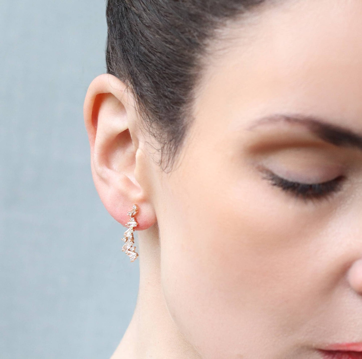 Boucles d'oreilles élégantes en cristal