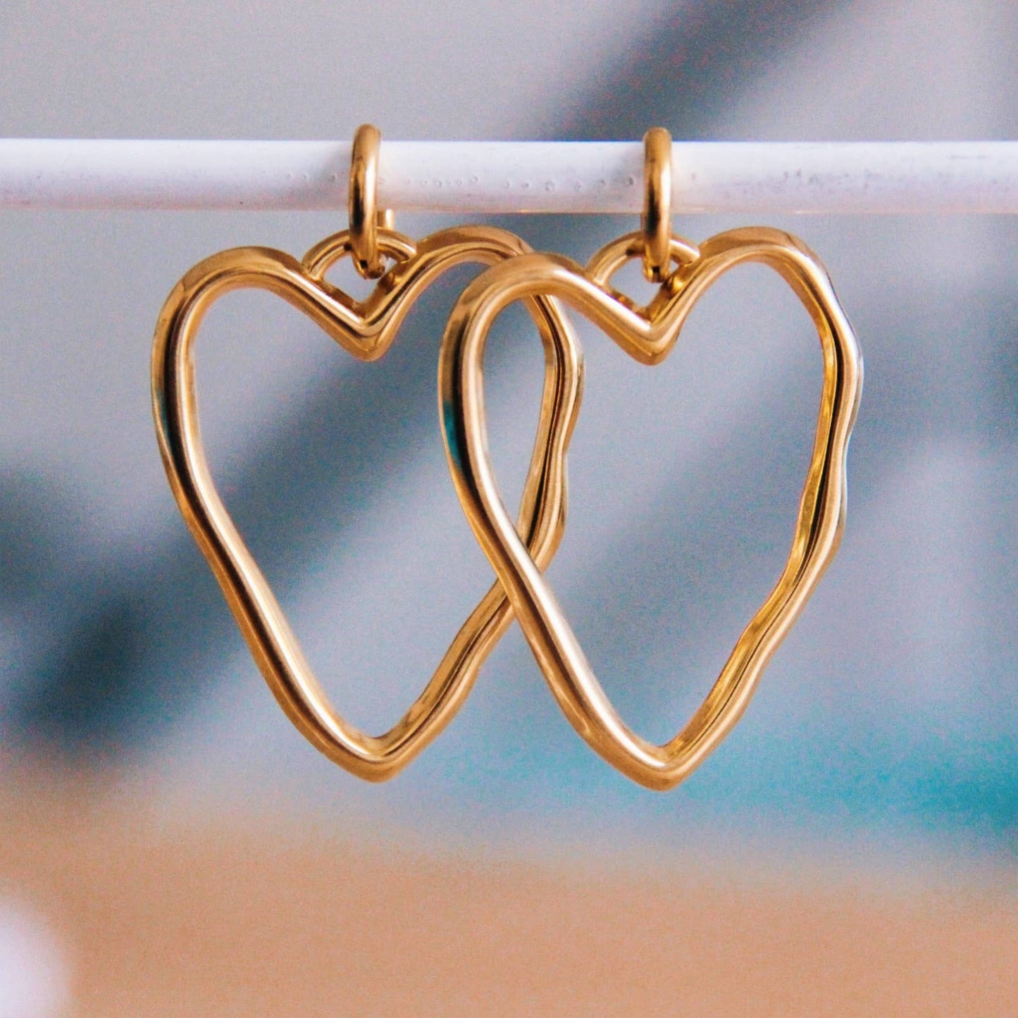Statement earrings hearts