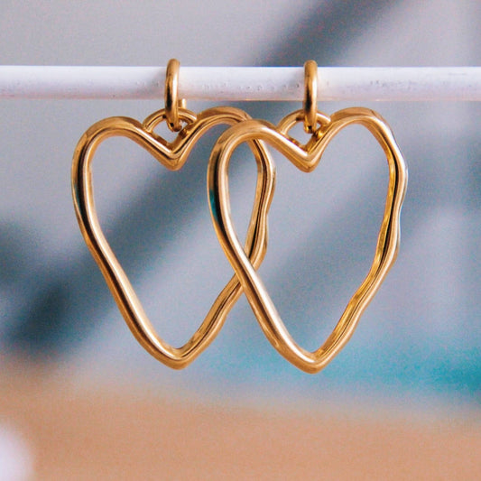 Statement earrings hearts