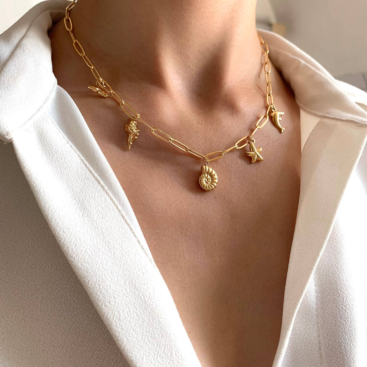 Collana con grandi pendenti