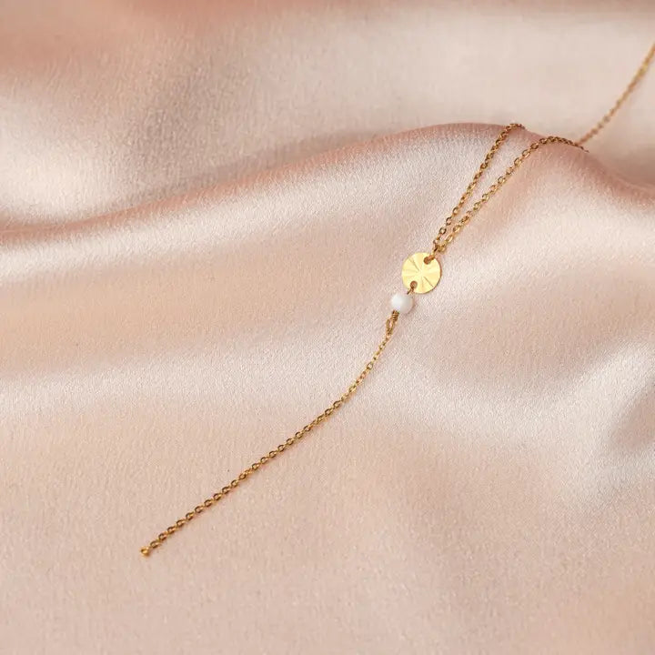 necklace with pearl pendant