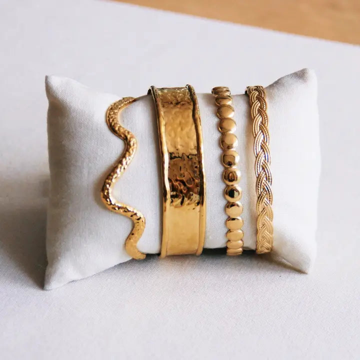 Bracelet jonc martelé