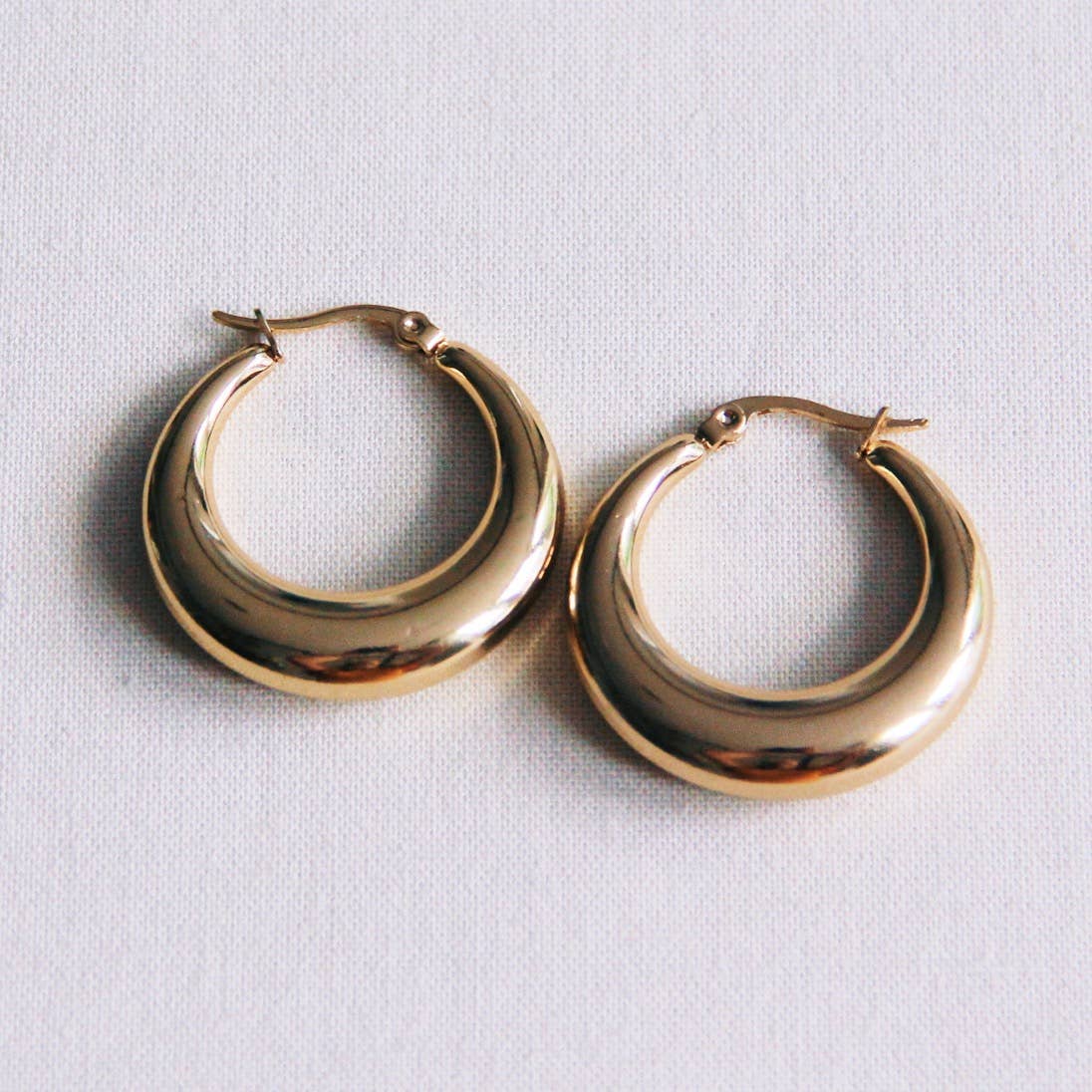Statement hoop earrings, large