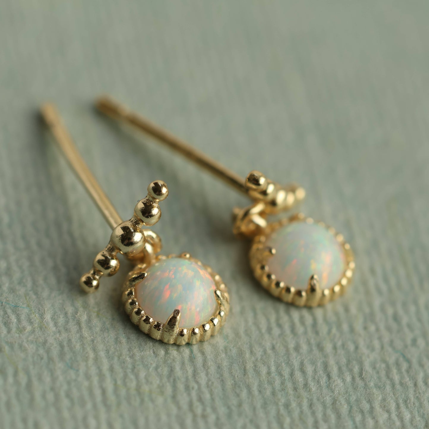 Delicate Opal Earrings