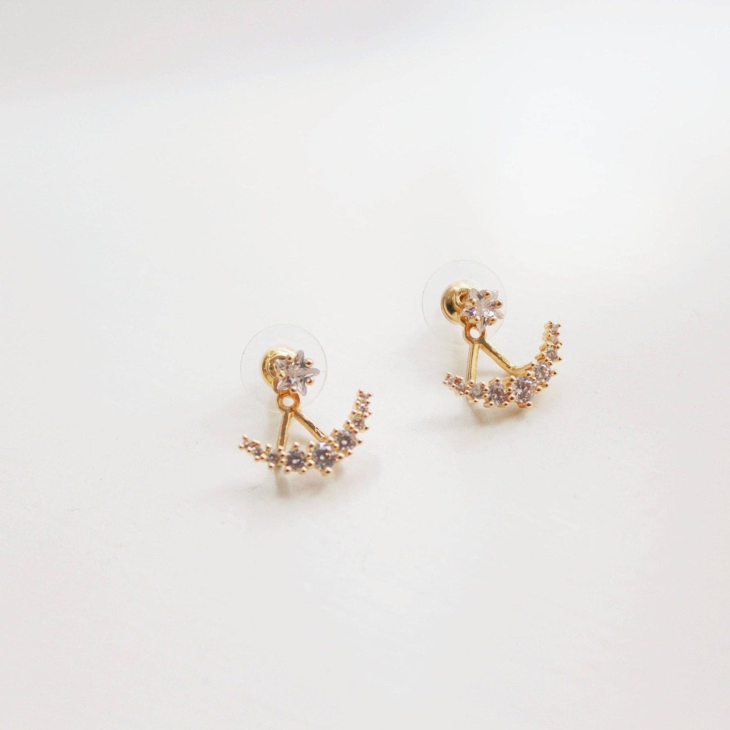 Kristall Ohrringe Polarstern