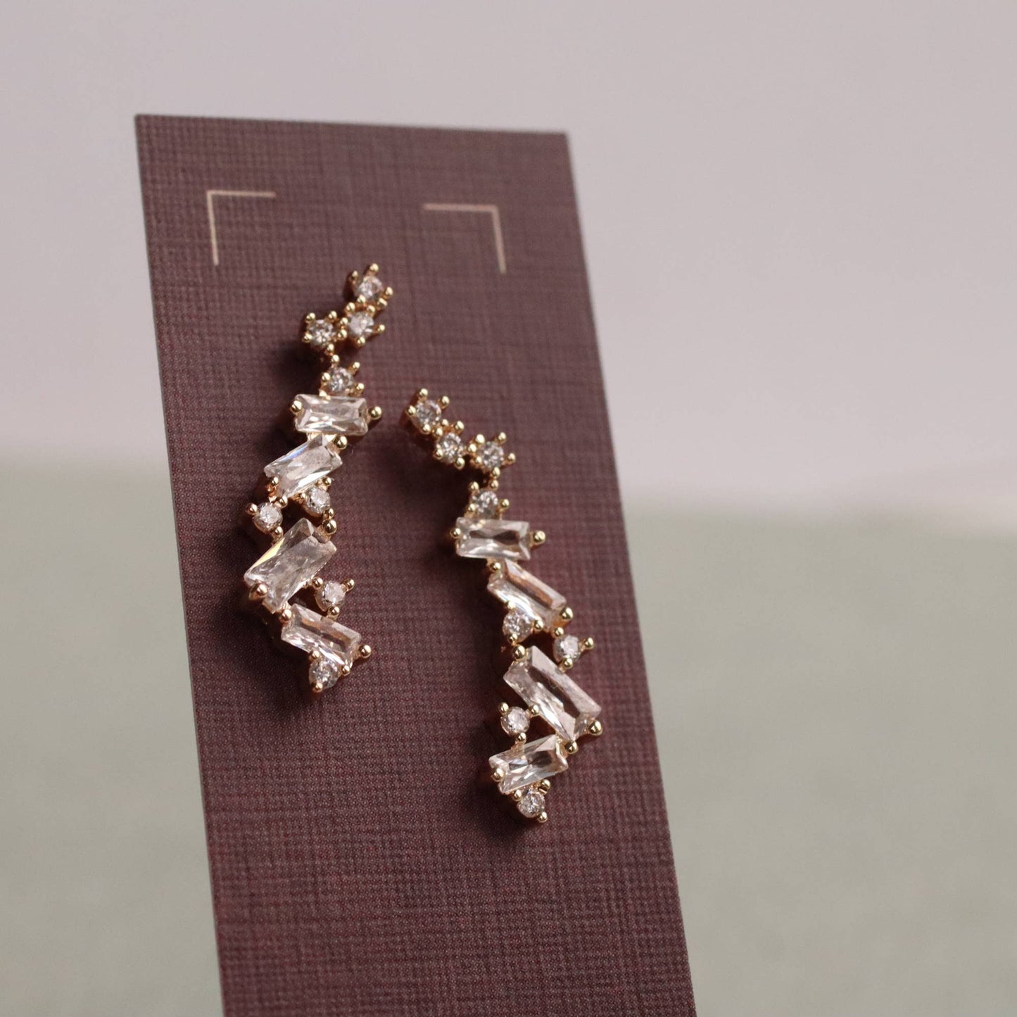 Boucles d'oreilles élégantes en cristal