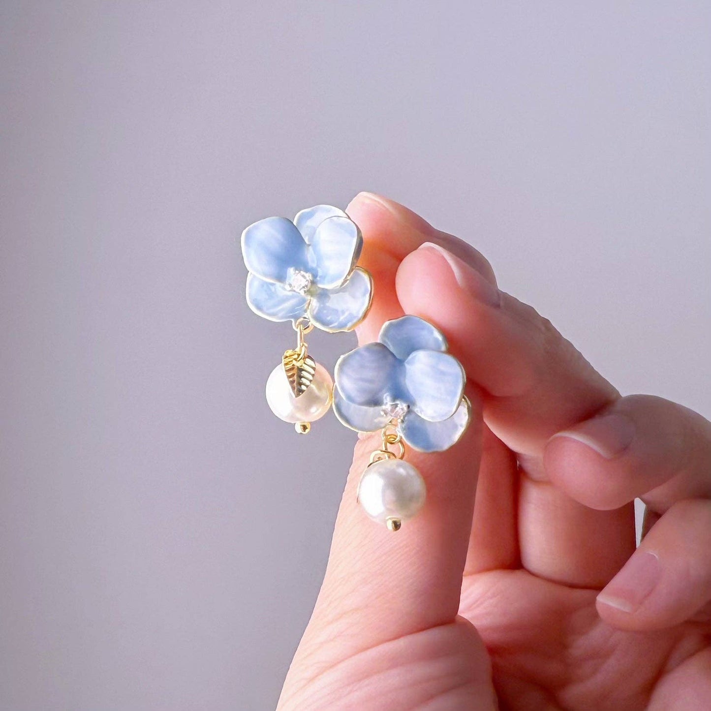 Pansy earrings