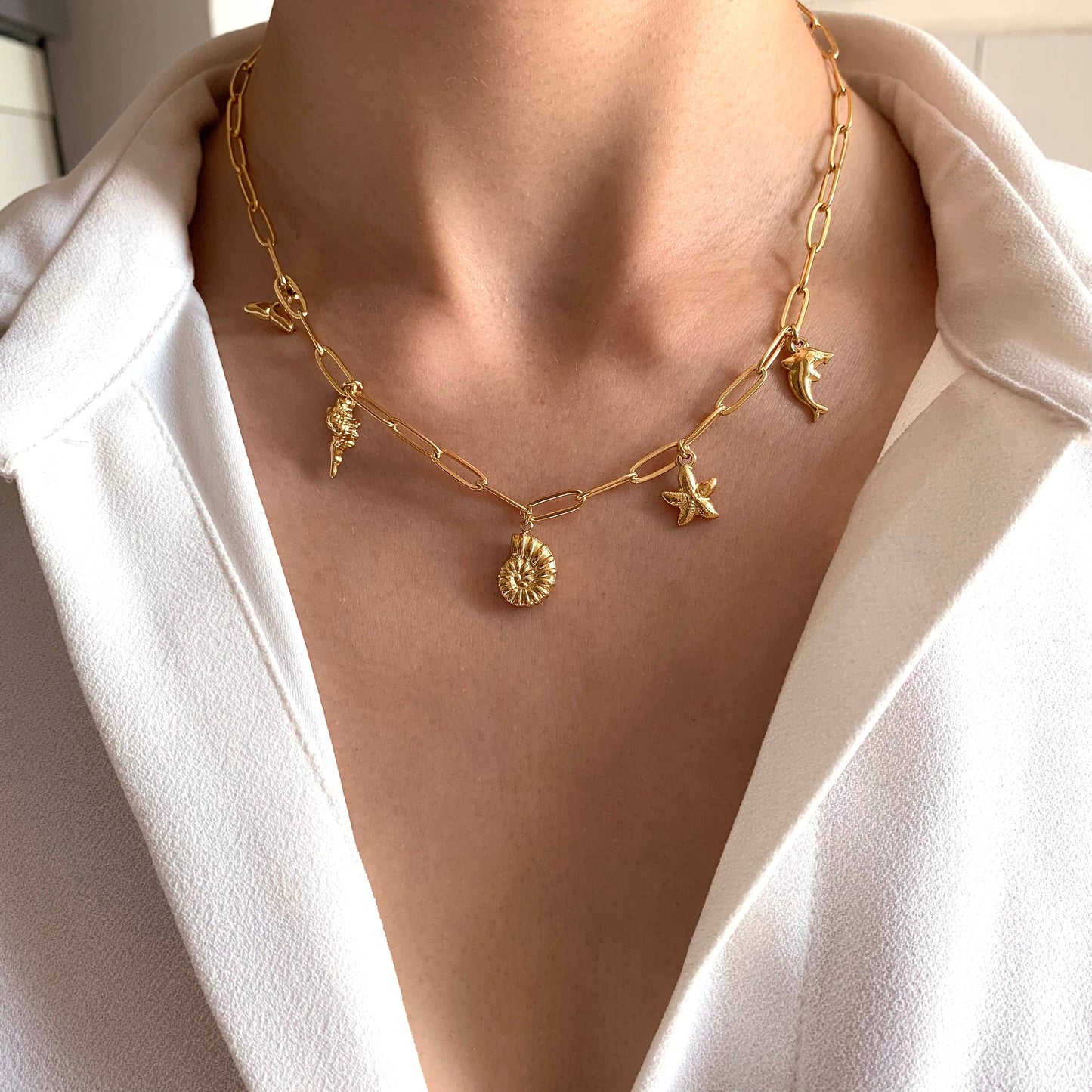 Collana con grandi pendenti