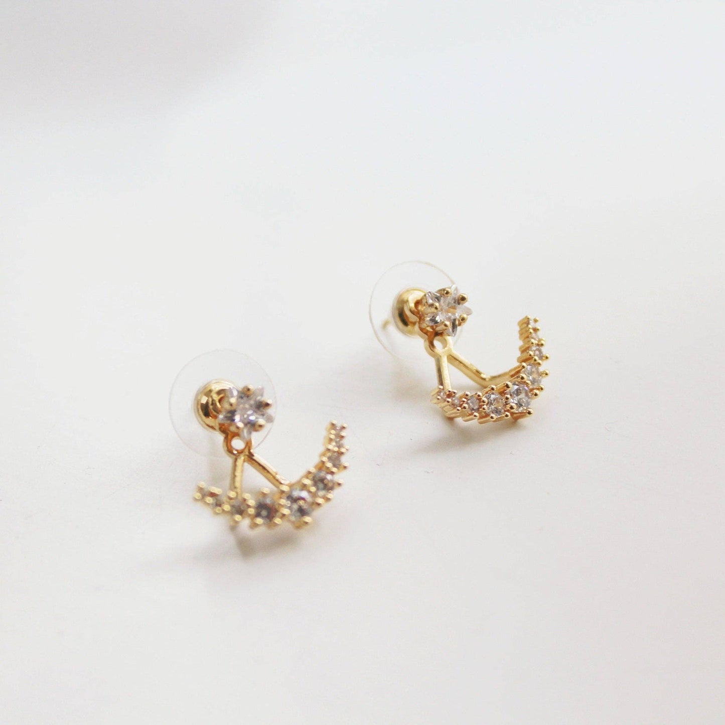 Kristall Ohrringe Polarstern